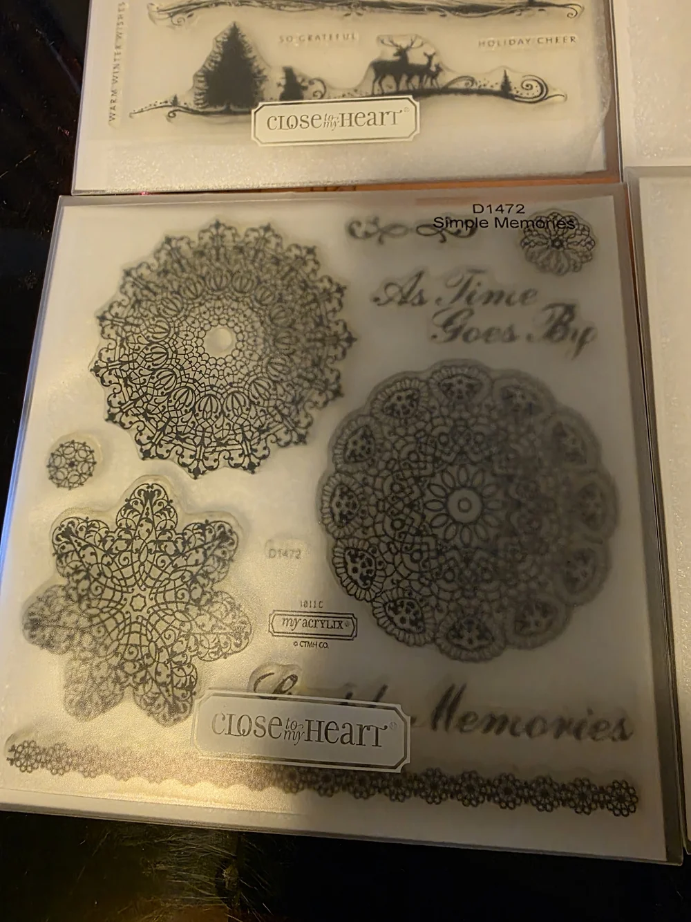 Black Clear Stamp Set Collection - Assorted Designs
